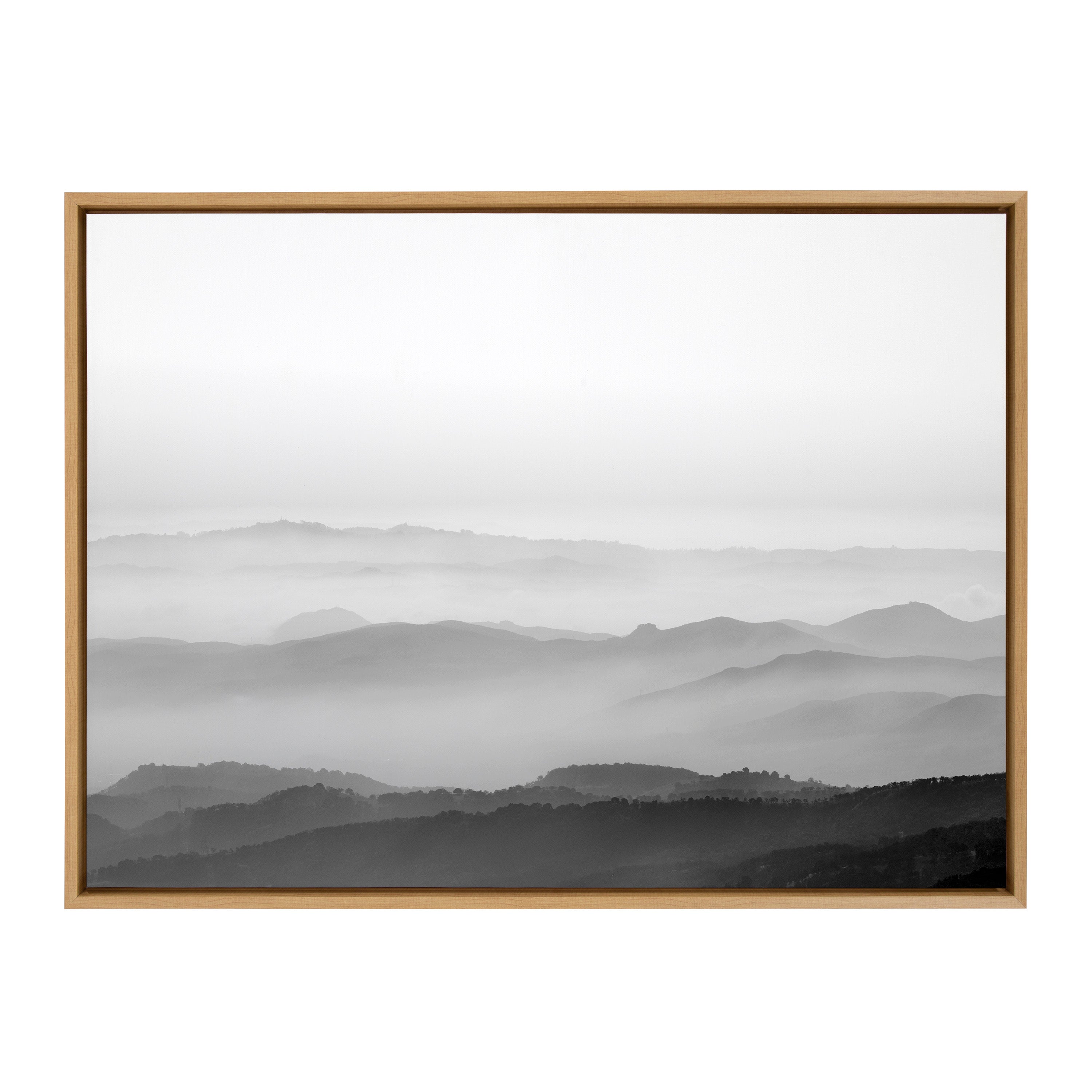 Sylvie Misty Mountains BW Framed Canvas by kateandlaurel - product image 8 for Resin Society