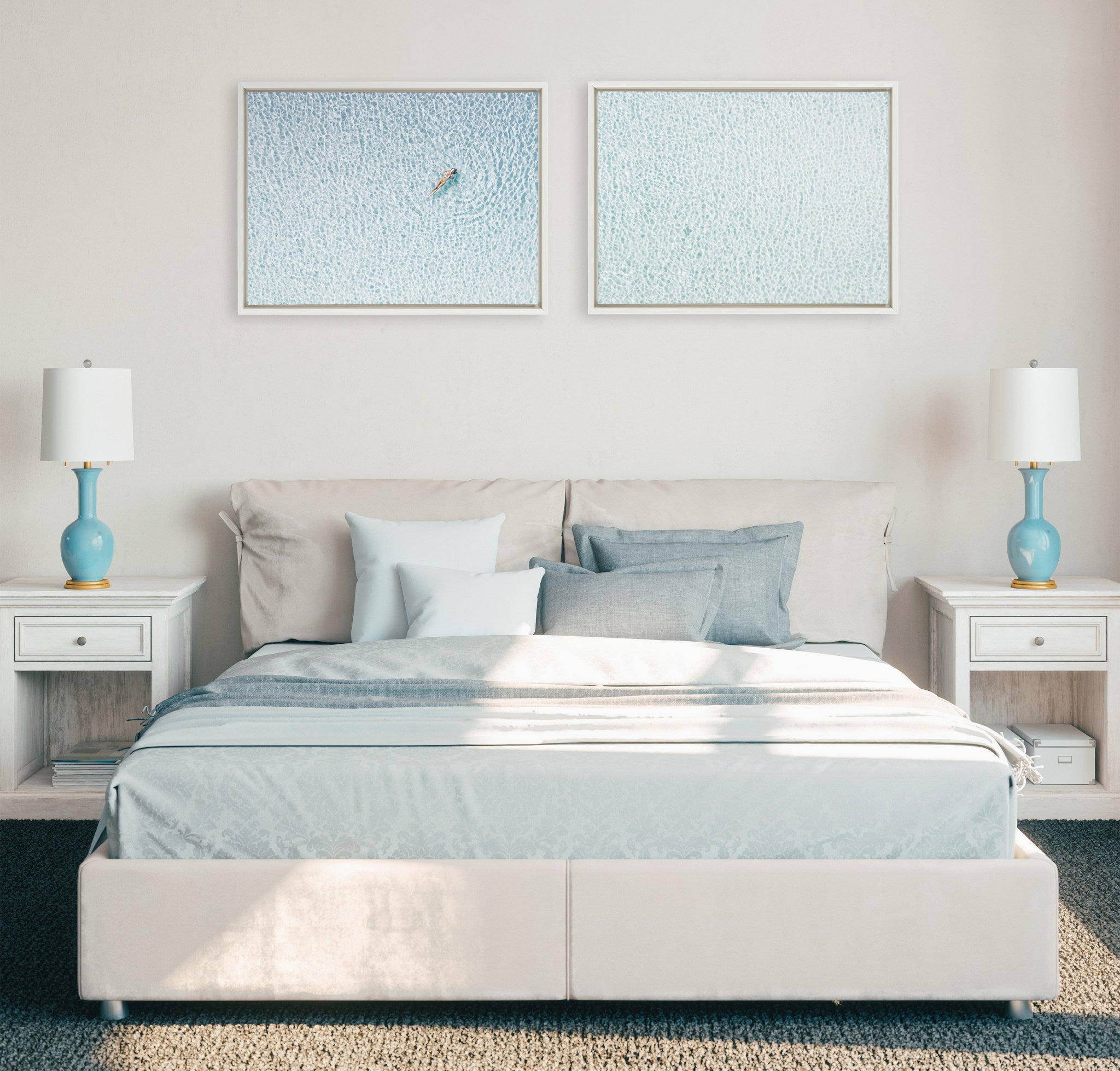 Sylvie Woman Floating I and II Framed Canvas by kateandlaurel - product image 6 for Resin Society