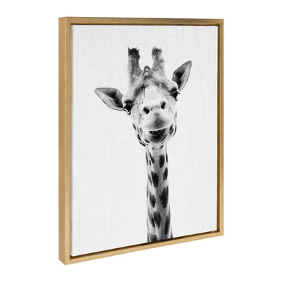 Sylvie Giraffe Framed Canvas by Simon Te of Tai Prints by kateandlaurel - product image 7 for Resin Society