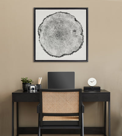 Sylvie Tree Rings Linen Framed Canvas by kateandlaurel - product image 9 for Resin Society