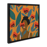 Sylvie Smell the Roses Framed Canvas by kateandlaurel - main product image for Resin Society