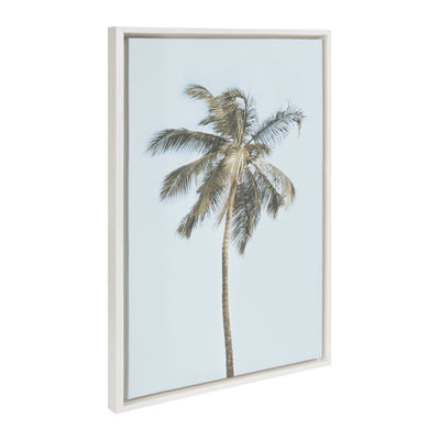 Sylvie One Coconut Palm Tree Framed Canvas by The Creative Bunch Studio by kateandlaurel - product image 2 for Resin Society
