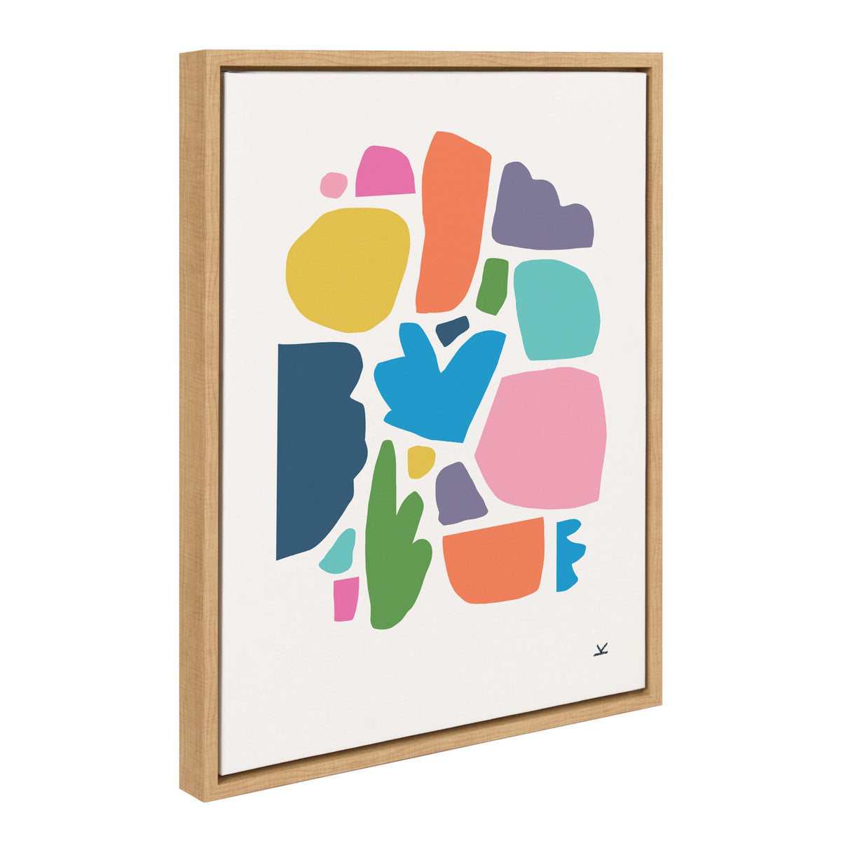 Sylvie Summer Love Songs Framed Canvas by kateandlaurel - product image 2 for Resin Society