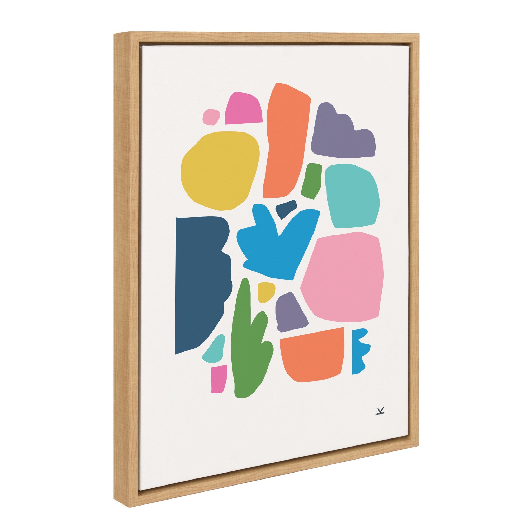 Sylvie Summer Love Songs Framed Canvas by kateandlaurel - product image 2 for Resin Society