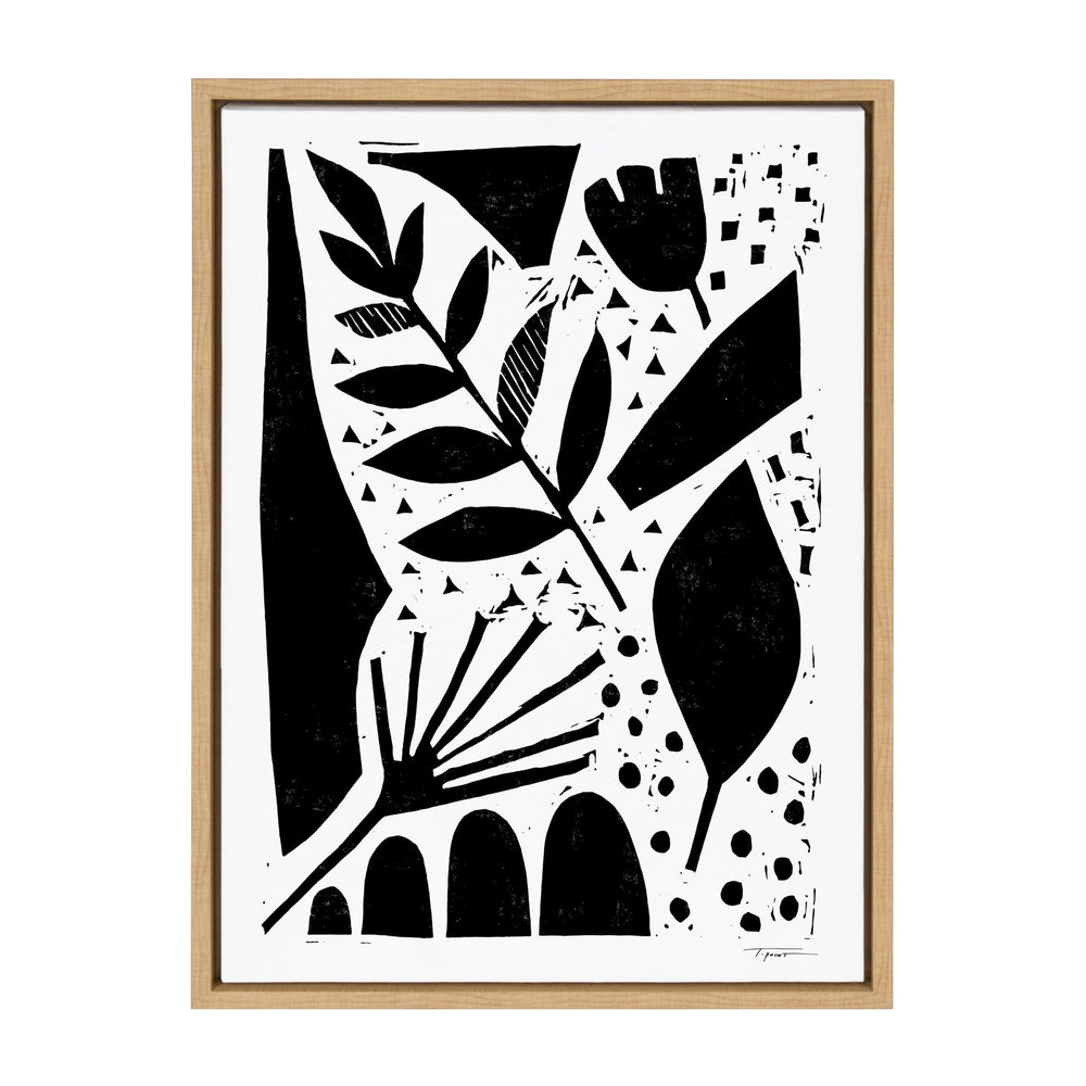 Sylvie Nature in the Abstract Framed Canvas by kateandlaurel - main product image for Resin Society