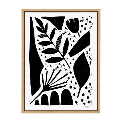 Sylvie Nature in the Abstract Framed Canvas by kateandlaurel - main product image for Resin Society