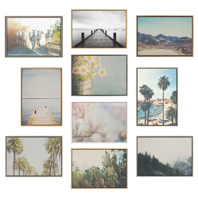Sylvie California Dreaming Framed Canvas by Laura Evans