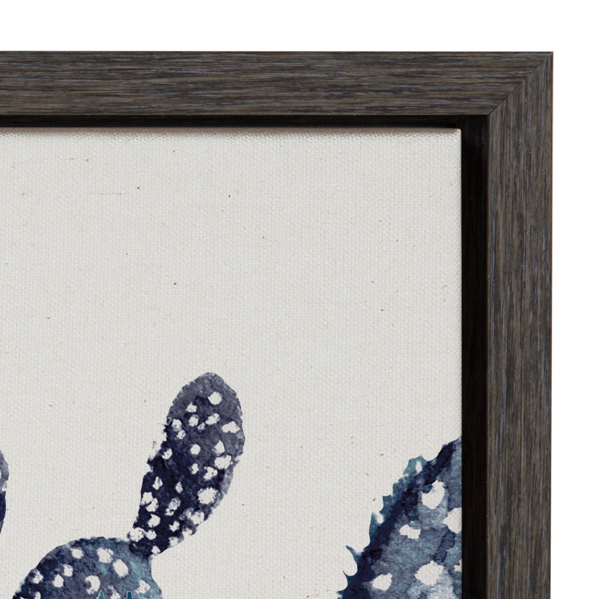 Sylvie Blue Potted Cacti Framed Canvas, Gray 23x33 by kateandlaurel - product image 3 for Resin Society