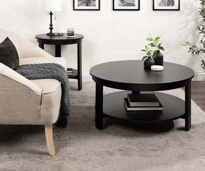 Foxford Round Wood Side Table