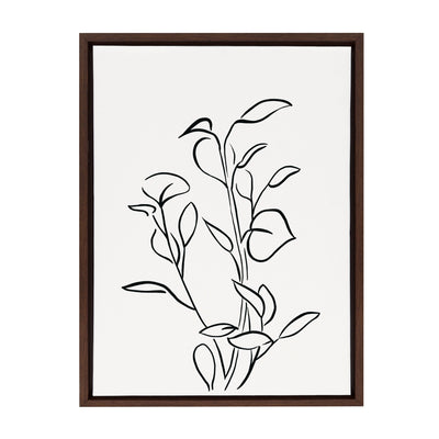 Sylvie Botanical Sketch Print No 2 Framed Canvas
