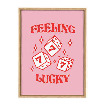 Sylvie Feeling Lucky Framed Canvas by Alli Standefer
