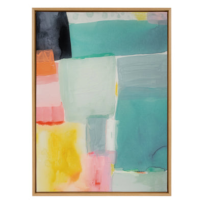 Sylvie United Colors I Framed Canvas by Amy Lighthall