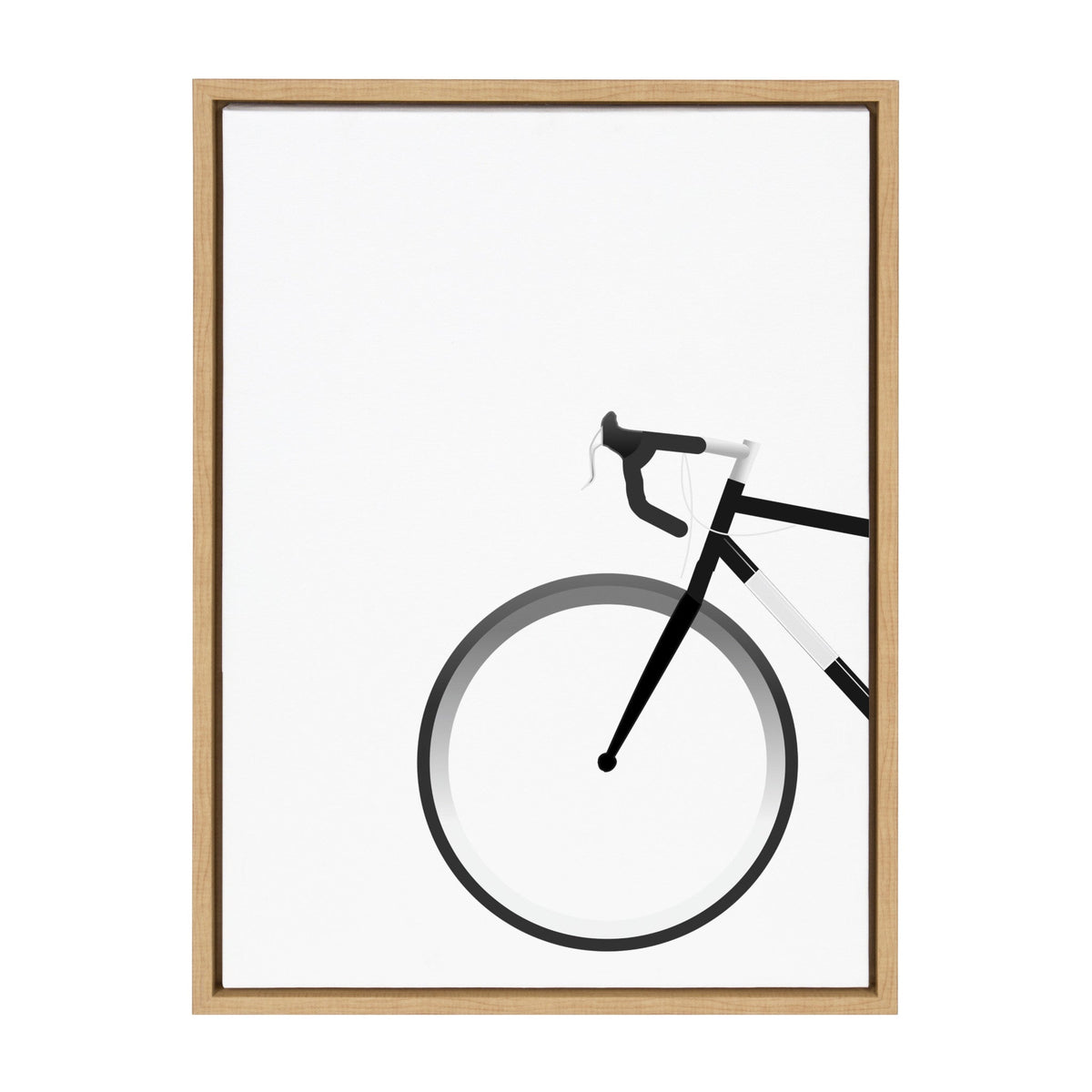 Sylvie Bike Framed Canvas by kateandlaurel - main product image for Resin Society