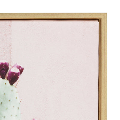 Sylvie Cactus 25 Framed Canvas by Amy Peterson by kateandlaurel - product image 3 for Resin Society