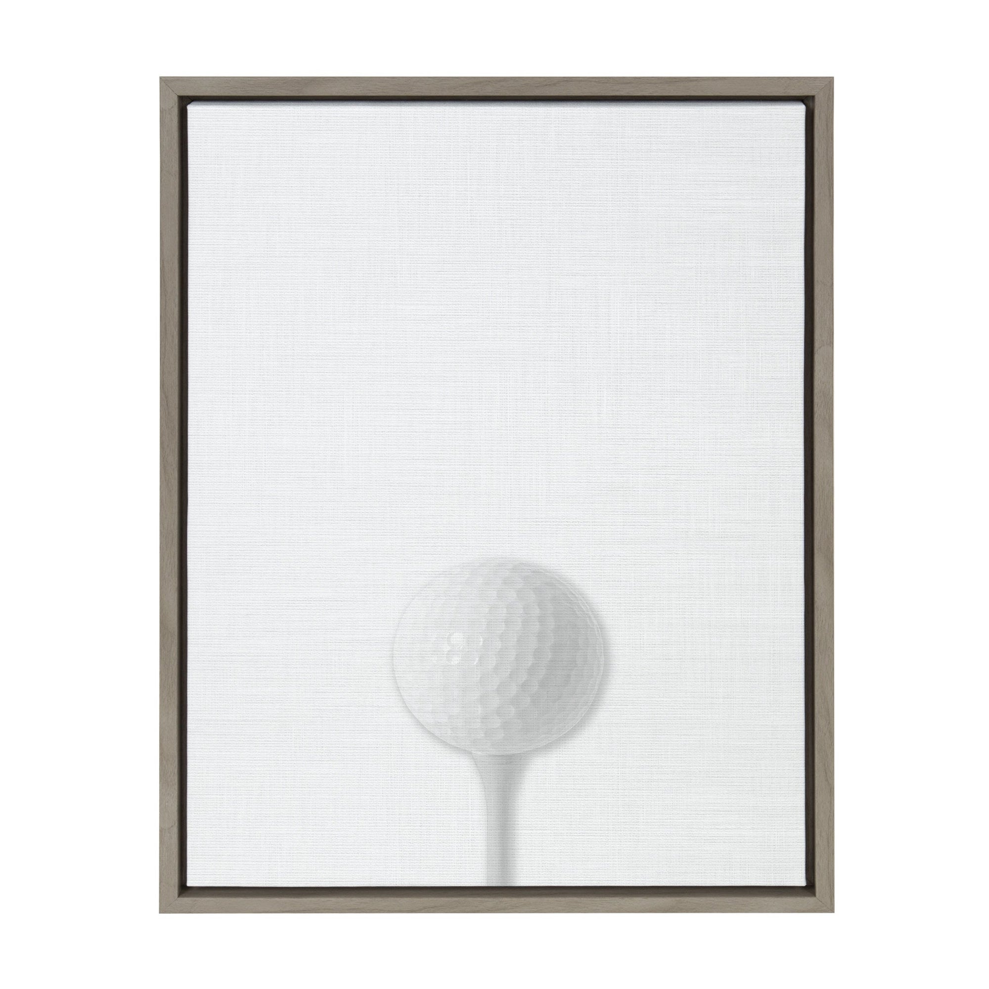 Sylvie Golf Ball Portrait Framed Canvas, Gray 18x24 by kateandlaurel - main product image for Resin Society