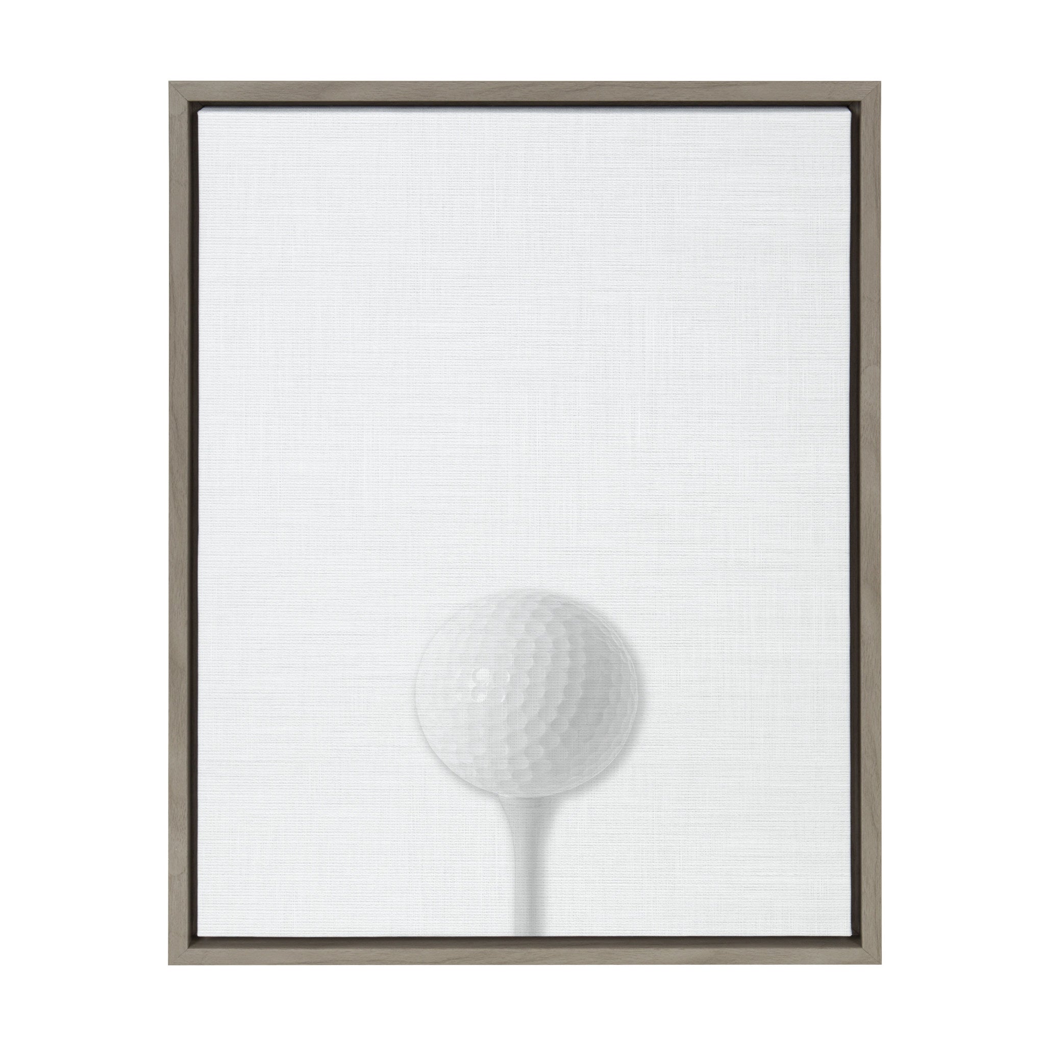 Sylvie Golf Ball Portrait Framed Canvas, Gray 18x24 by kateandlaurel - main product image for Resin Society