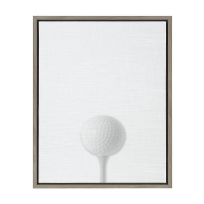 Sylvie Golf Ball Portrait Framed Canvas, Gray 18x24 by kateandlaurel - main product image for Resin Society