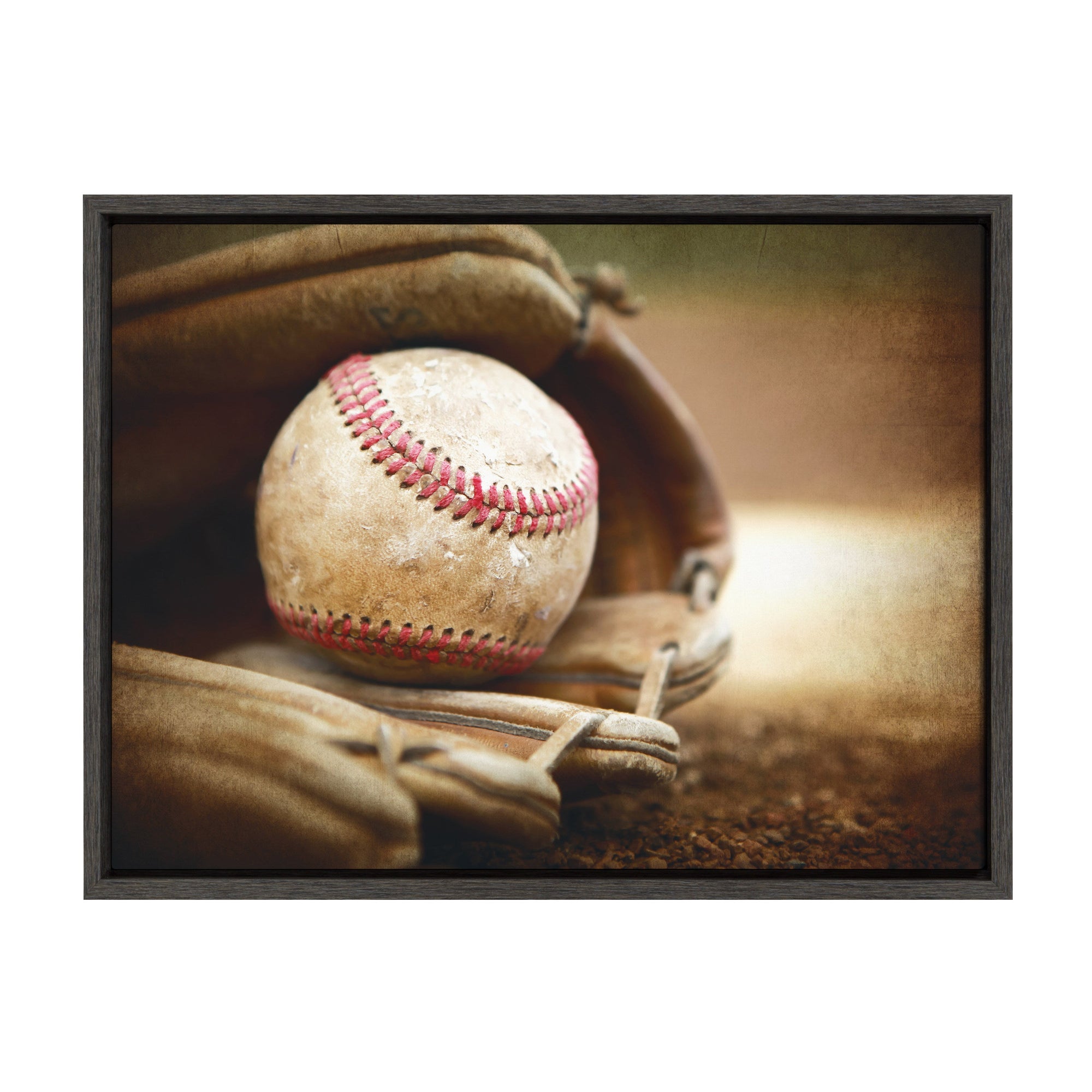 Sylvie Baseball Glove Framed Canvas by kateandlaurel - product image 9 for Resin Society