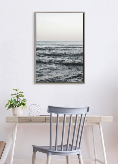 Sylvie Calm Ocean Vibes Framed Canvas by Vidal Hernandez by kateandlaurel - product image 7 for Resin Society