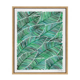 Sylvie Tropical Leaves Framed Canvas by kateandlaurel - product image 7 for Resin Society