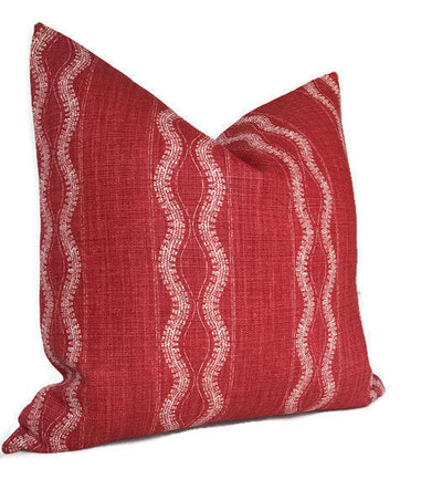 Zanzibar Pillow Cover in Red, Peter Dunham Textiles
