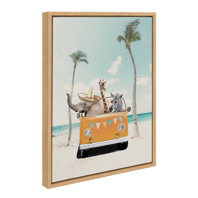 Sylvie Beach Adventures Framed Canvas by July Art Prints