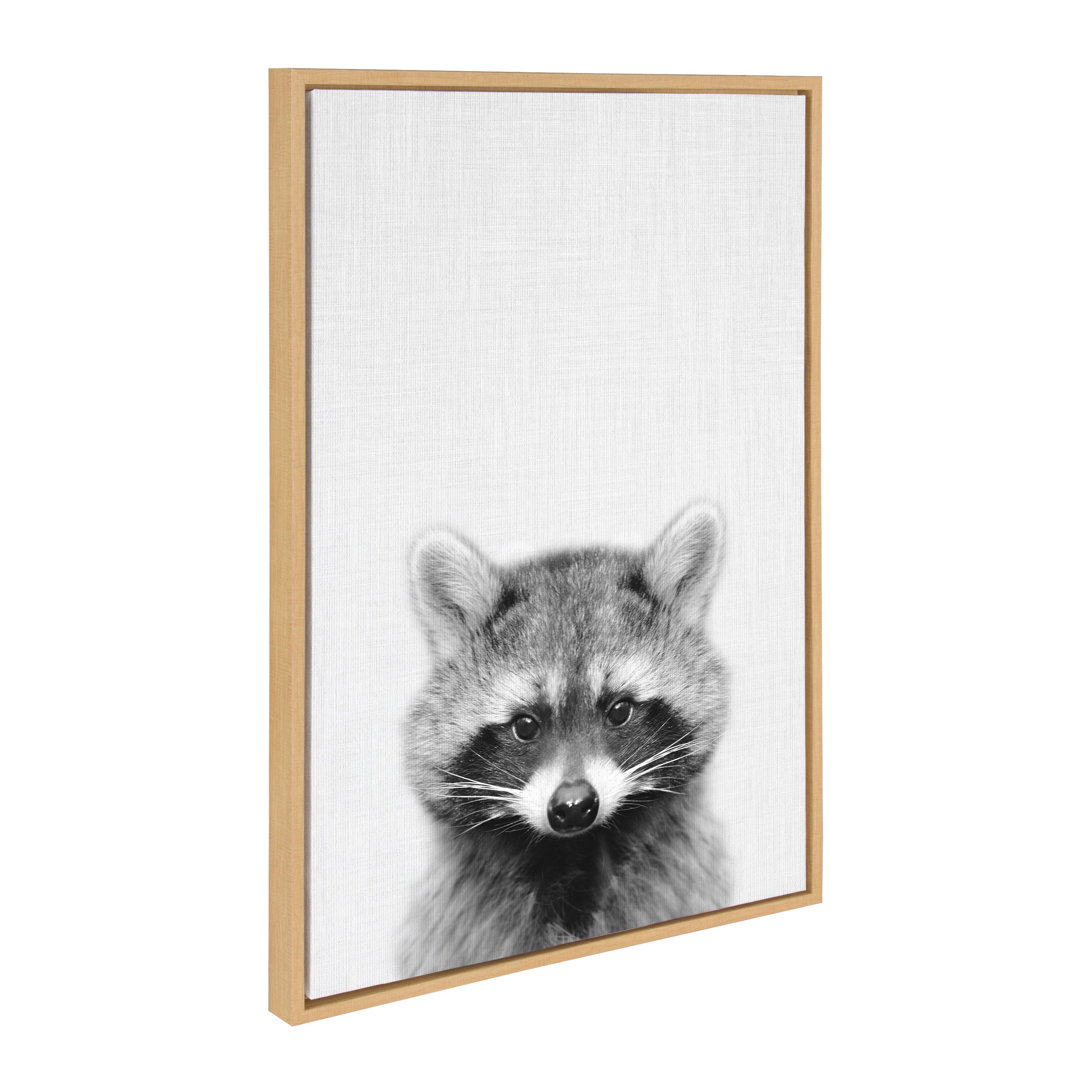 Sylvie Raccoon Framed Canvas by Simon Te Tai by kateandlaurel - product image 17 for Resin Society