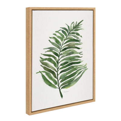 Sylvie Green Fern Framed Canvas by kateandlaurel - product image 2 for Resin Society