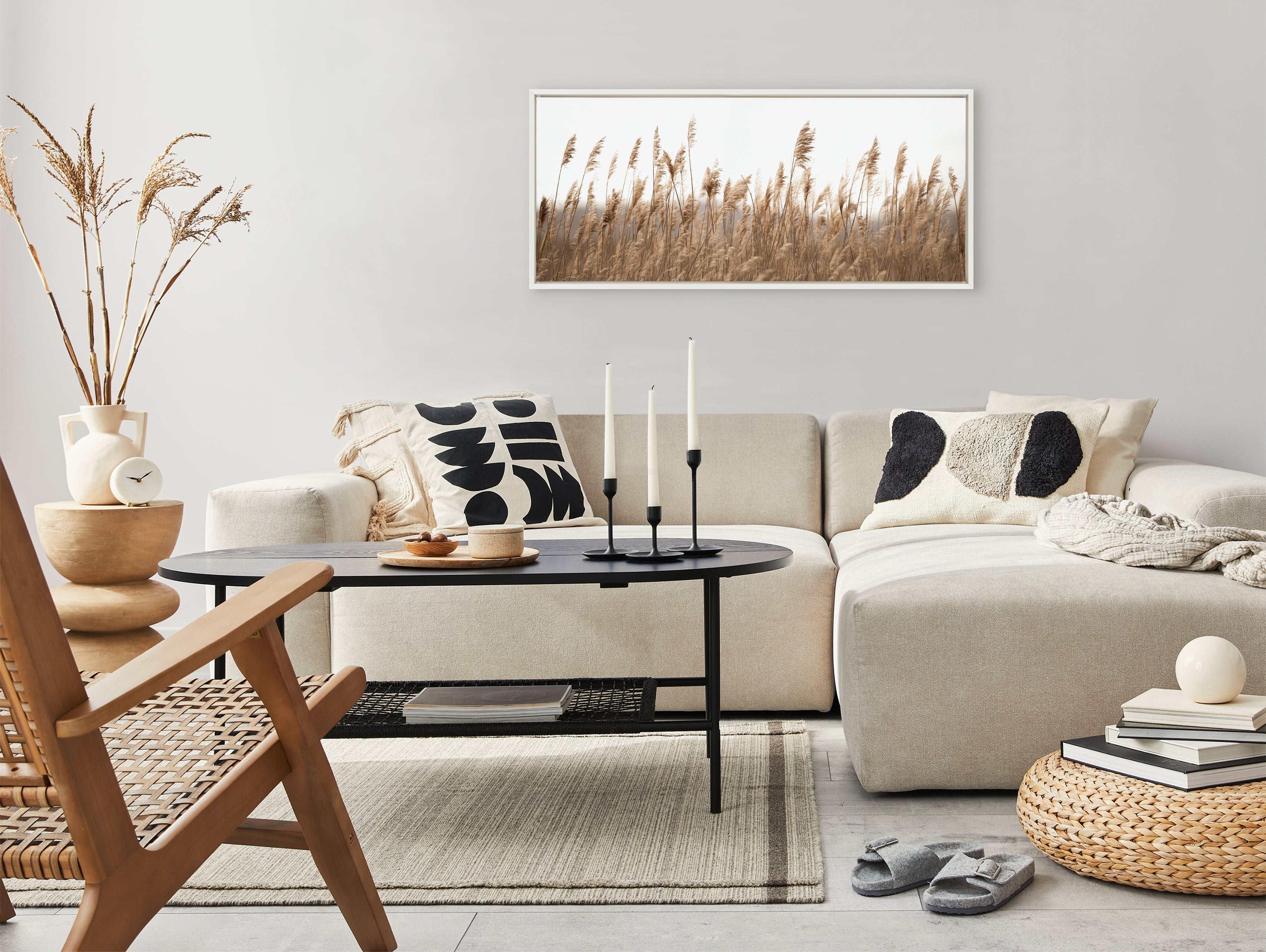 Sylvie Marsh Grass No 14 Framed Canvas by Crystal Lynn Collins