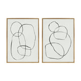Sylvie Going in Circles Framed Textured Canvas Set by kateandlaurel - main product image for Resin Society