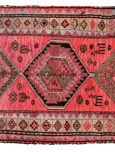 Rare Antique Handmade Caucasian Runner Rug 3’7" x 9’2" by Rugistan - product image 6 for Resin Society