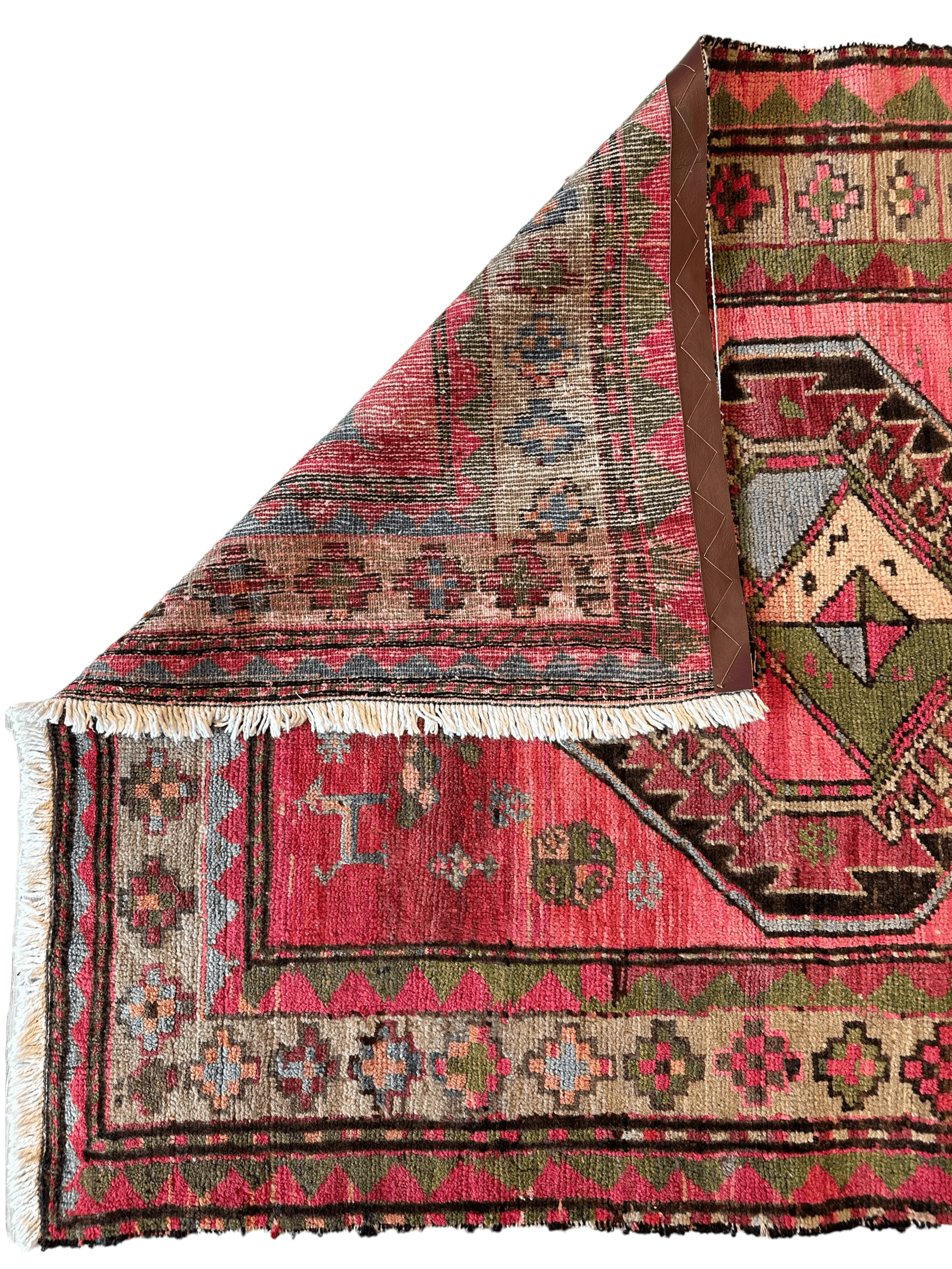 Rare Antique Handmade Caucasian Runner Rug 3’7" x 9’2" by Rugistan - product image 7 for Resin Society