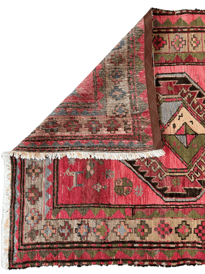 Rare Antique Handmade Caucasian Runner Rug 3’7" x 9’2" by Rugistan - product image 7 for Resin Society