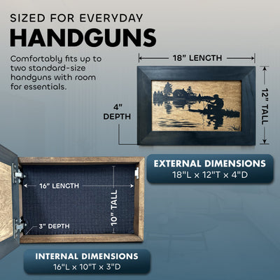 Rather Be Fishing Hidden Gun Safe by Bellewood Designs - product image 6 for Resin Society