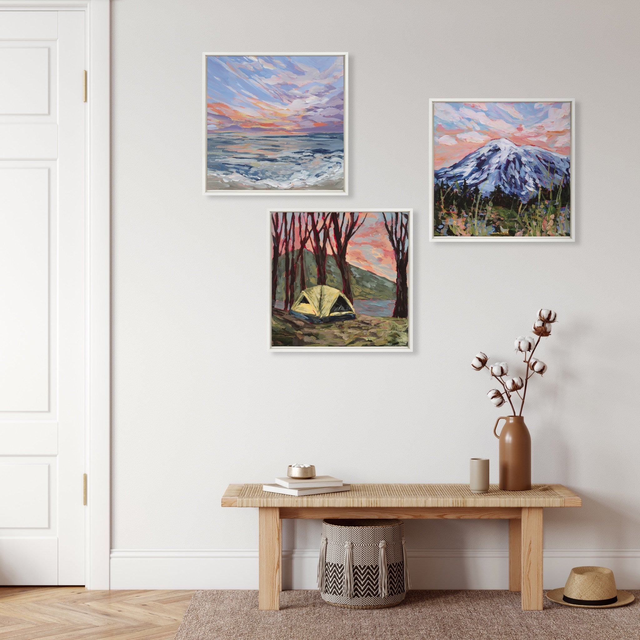 Sylvie Tent 2 Framed Canvas by Emily Kenney by kateandlaurel - product image 6 for Resin Society