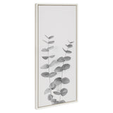 Sylvie Eucalyptus Botanical II Gray and Soft White Framed Canvas by The by kateandlaurel - product image 7 for Resin Society