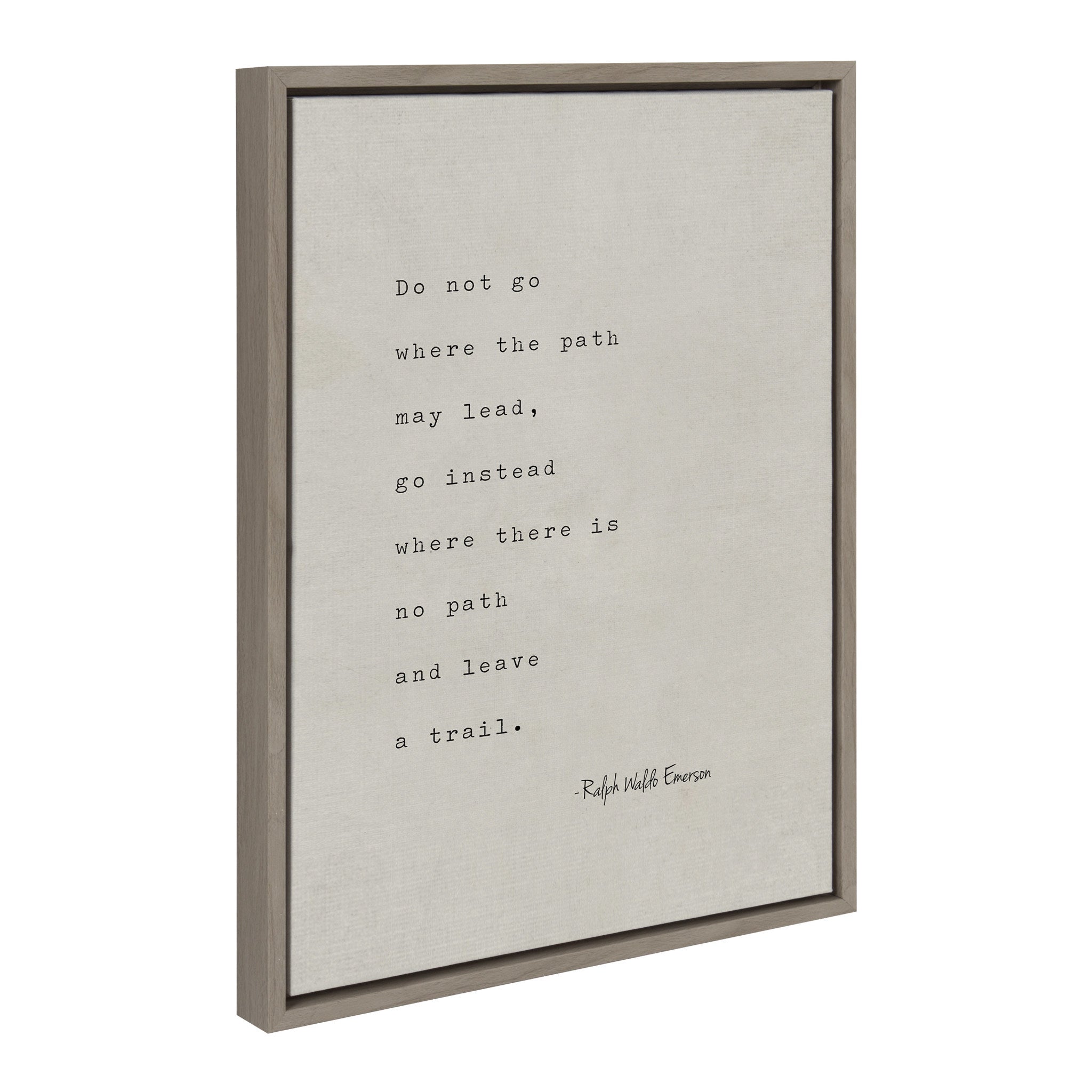Sylvie Emerson Quote Framed Canvas by kateandlaurel - product image 2 for Resin Society