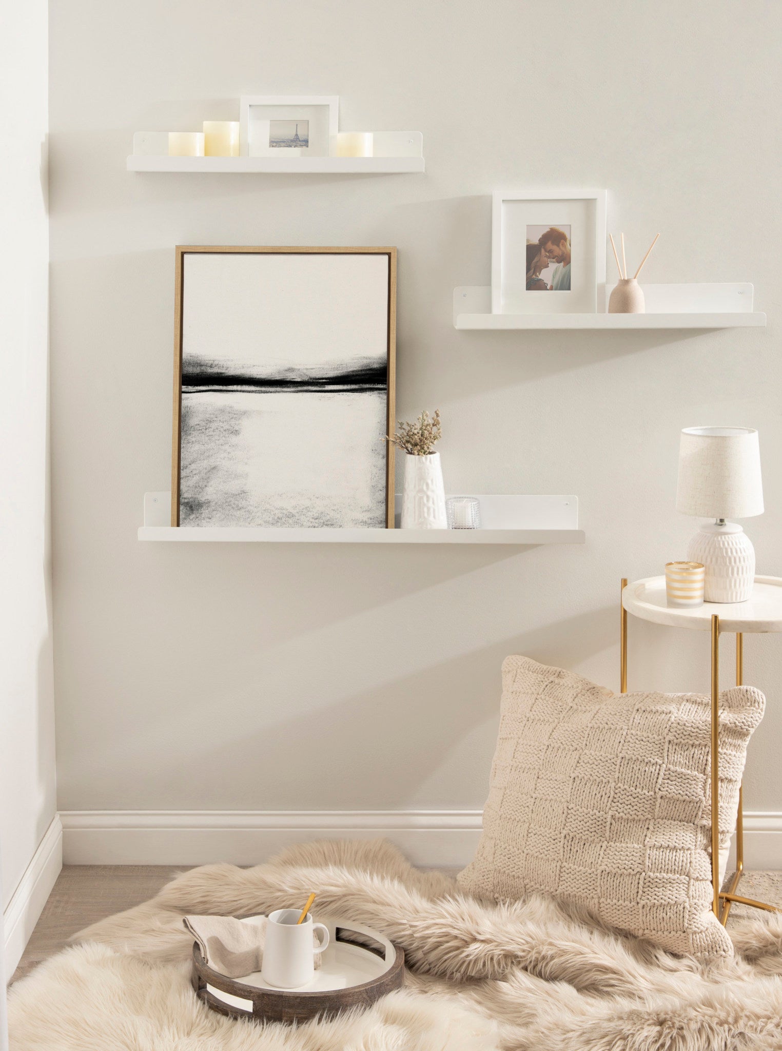 Sylvie 646 Charcoal Landscape Framed Canvas by kateandlaurel - product image 5 for Resin Society