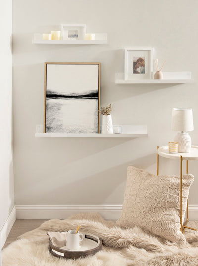 Sylvie 646 Charcoal Landscape Framed Canvas by kateandlaurel - product image 5 for Resin Society
