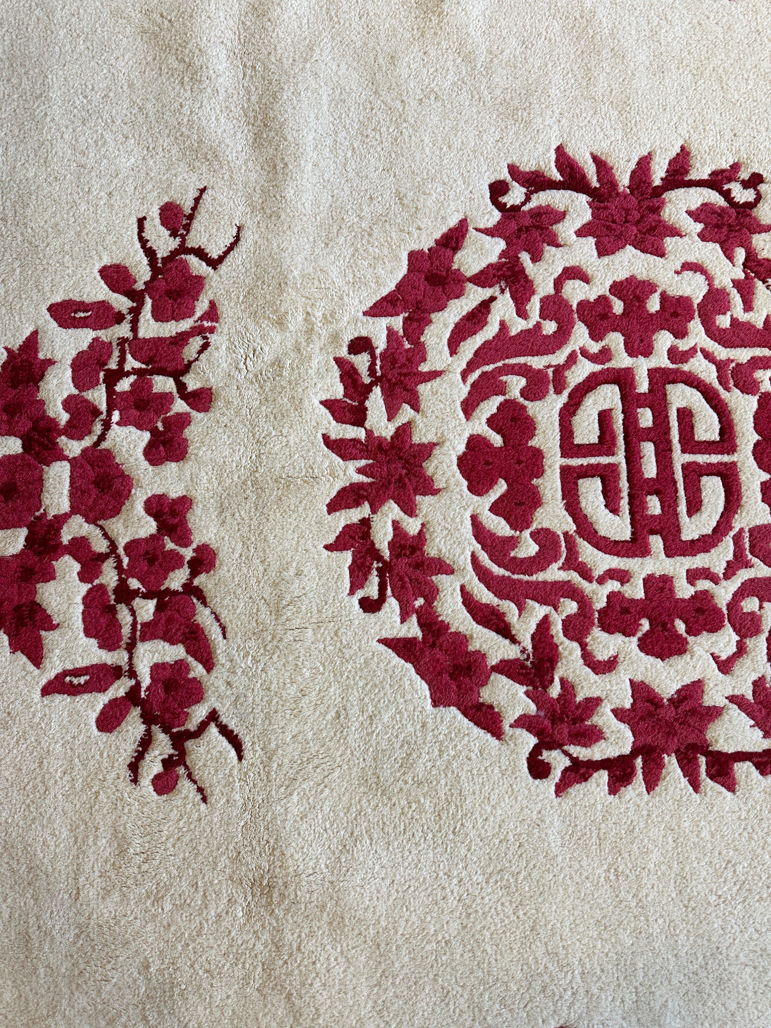 Red & Beige Chinese Art Deco Style Rug 11 x 15 by Rugistan - product image 2 for Resin Society