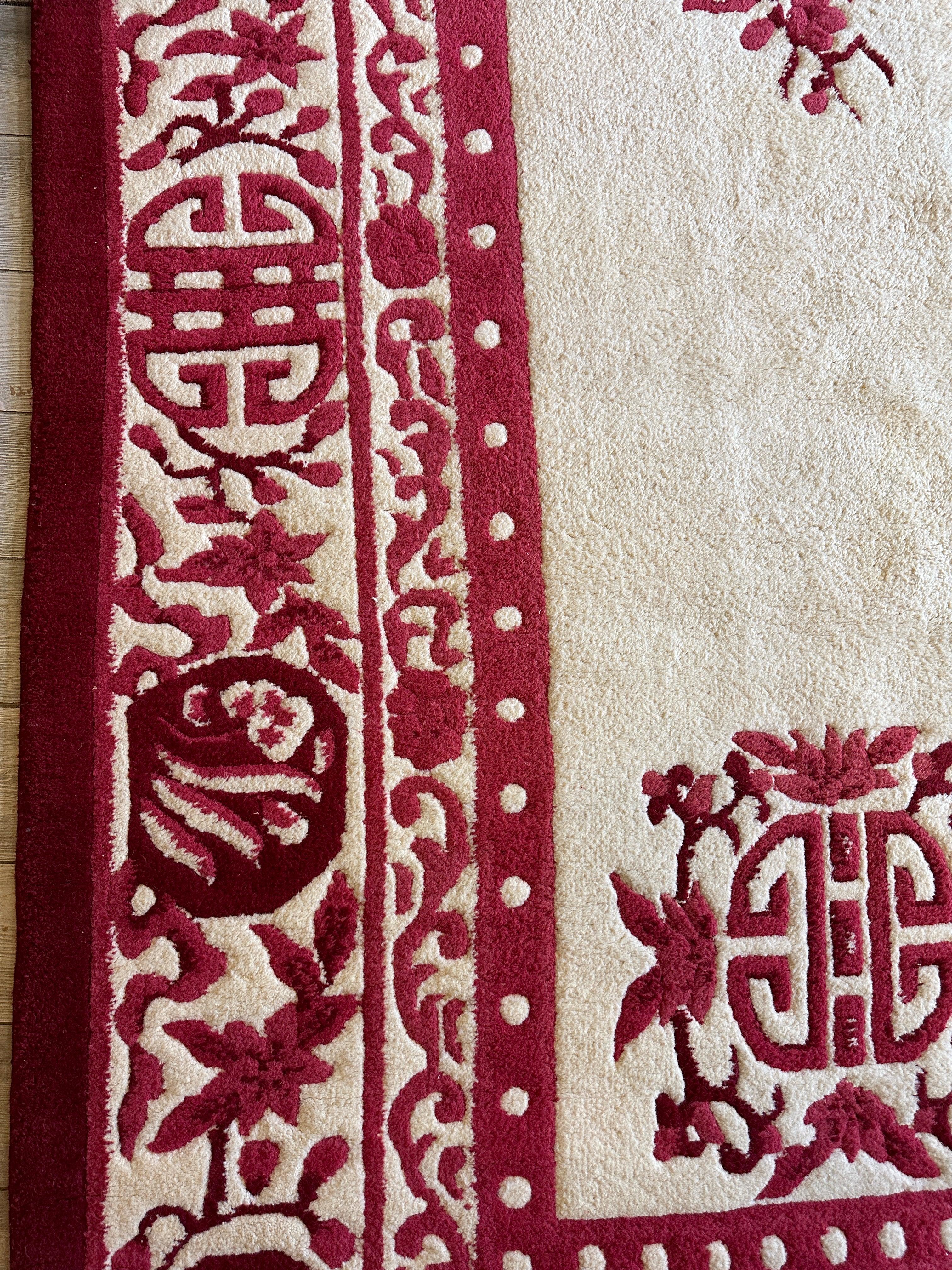 Red & Beige Chinese Art Deco Style Rug 11 x 15 by Rugistan - product image 9 for Resin Society