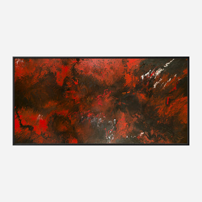 Red and Black Abstract Artist Enhanced Canvas Print by John Beard Collection - product image 5 for Resin Society