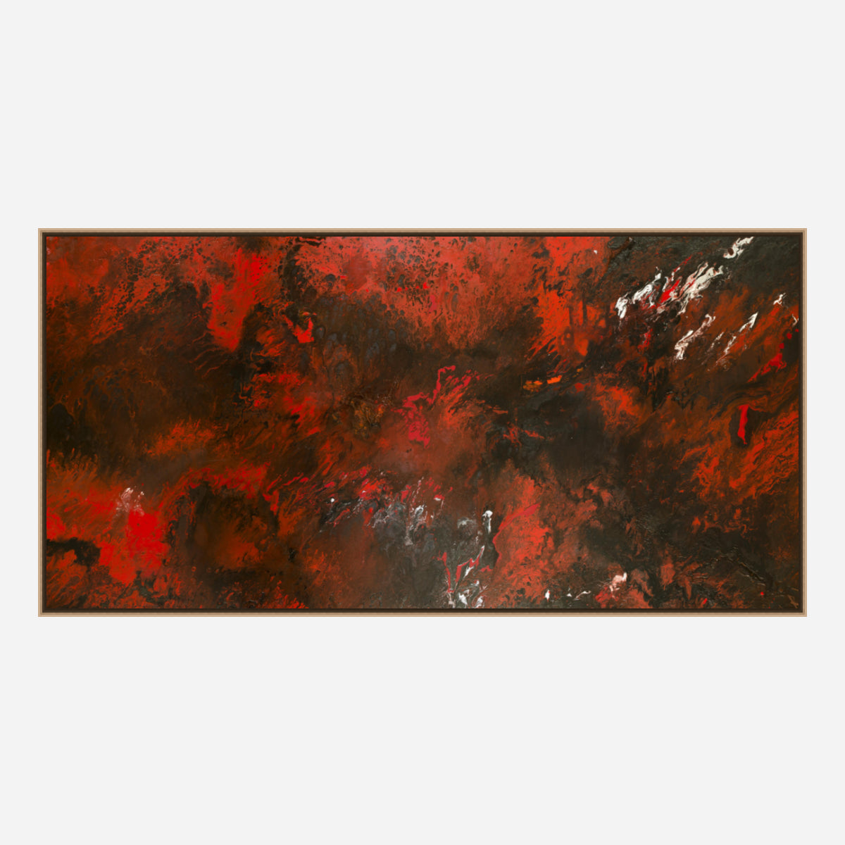 Red and Black Abstract Artist Enhanced Canvas Print by John Beard Collection - product image 8 for Resin Society