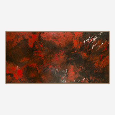 Red and Black Abstract Artist Enhanced Canvas Print by John Beard Collection - product image 8 for Resin Society