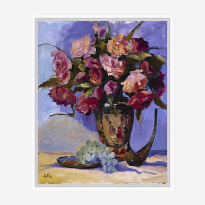 Red Roses Artist Enhanced Canvas Print by John Beard Collection - product image 6 for Resin Society