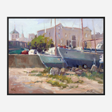 Repair Yard Artist Enhanced Canvas Print by John Beard Collection - product image 5 for Resin Society