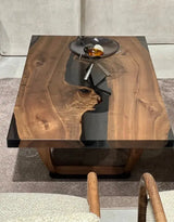 Resin Coffee Table With Walnut Legs by Gizz - product image 5 for Resin Society
