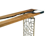 Walnut Wood and Resin Sofa & Entry Table by Gizz - product image 7 for Resin Society