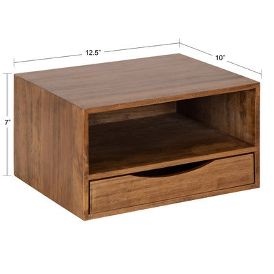 Hutton Floating Wall Shelf with Drawer by kateandlaurel - product image 12 for Resin Society