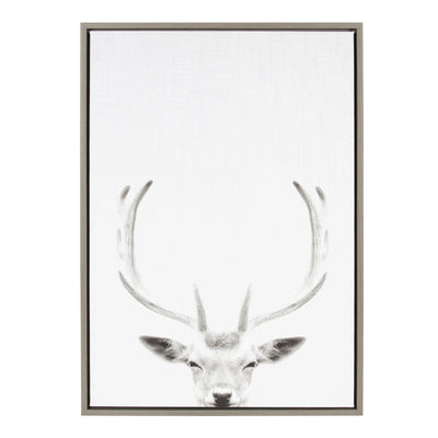 Sylvie Deer Portrait Framed Canvas by Simon Te Tai by kateandlaurel - product image 8 for Resin Society